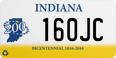 IN license plate 160JC