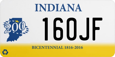 IN license plate 160JF