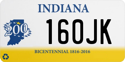 IN license plate 160JK