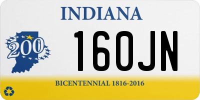 IN license plate 160JN