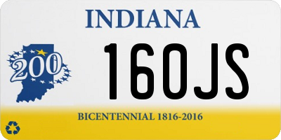 IN license plate 160JS