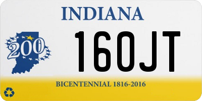 IN license plate 160JT