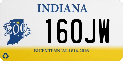 IN license plate 160JW