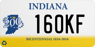 IN license plate 160KF