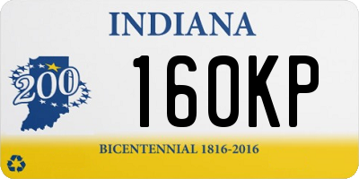 IN license plate 160KP