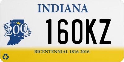 IN license plate 160KZ