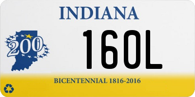 IN license plate 160L