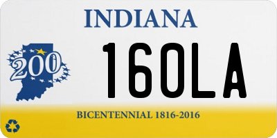 IN license plate 160LA