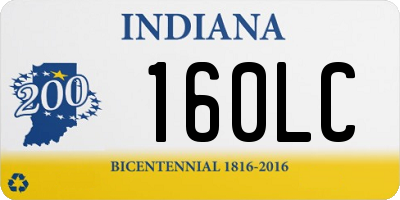 IN license plate 160LC