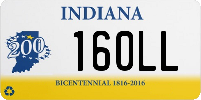 IN license plate 160LL