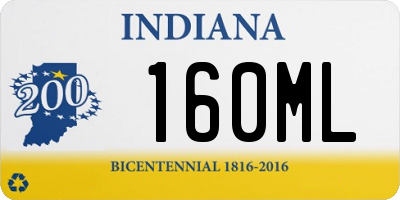 IN license plate 160ML