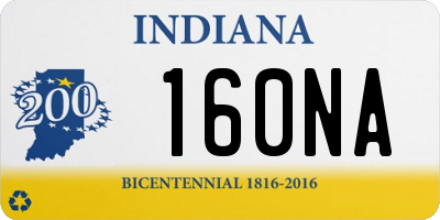 IN license plate 160NA