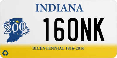 IN license plate 160NK