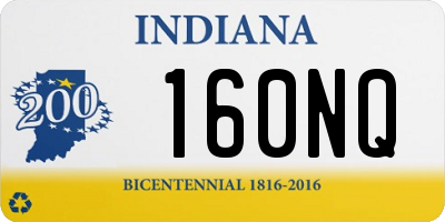 IN license plate 160NQ