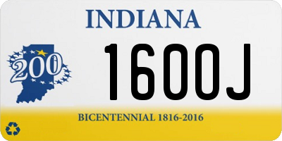 IN license plate 160OJ