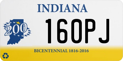 IN license plate 160PJ