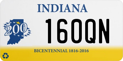 IN license plate 160QN