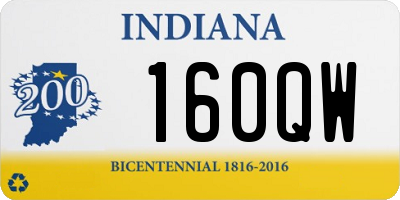 IN license plate 160QW