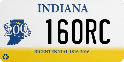 IN license plate 160RC