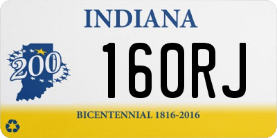 IN license plate 160RJ