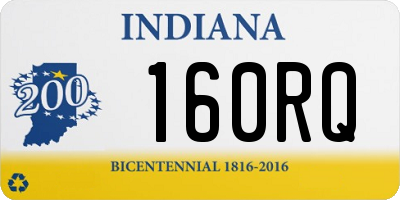 IN license plate 160RQ