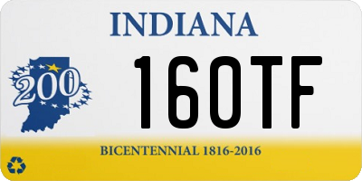 IN license plate 160TF