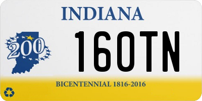 IN license plate 160TN