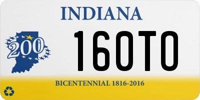 IN license plate 160TO
