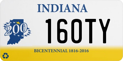 IN license plate 160TY