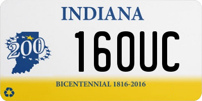 IN license plate 160UC