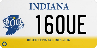 IN license plate 160UE