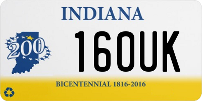 IN license plate 160UK