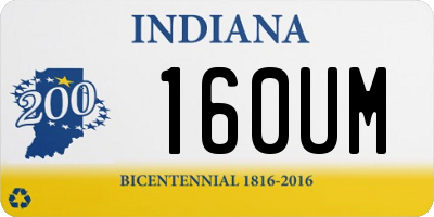 IN license plate 160UM