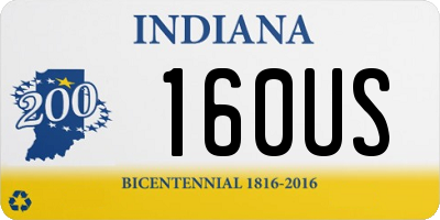IN license plate 160US