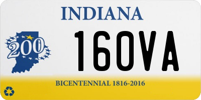 IN license plate 160VA