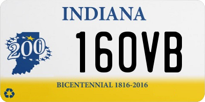 IN license plate 160VB