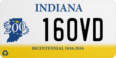 IN license plate 160VD