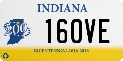 IN license plate 160VE