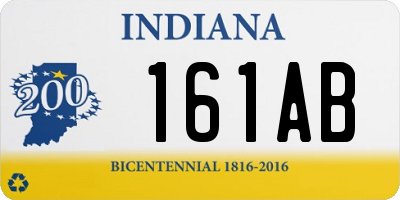 IN license plate 161AB