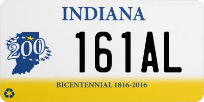 IN license plate 161AL