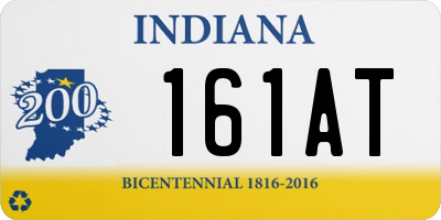 IN license plate 161AT