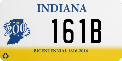IN license plate 161B