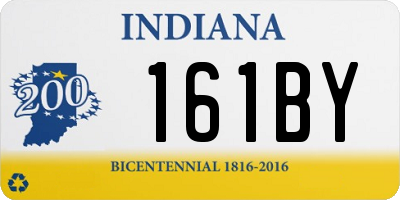 IN license plate 161BY