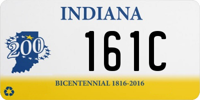 IN license plate 161C