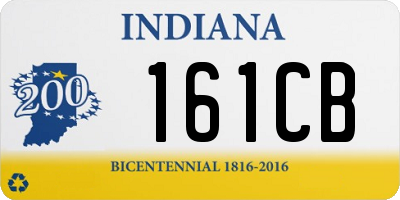 IN license plate 161CB