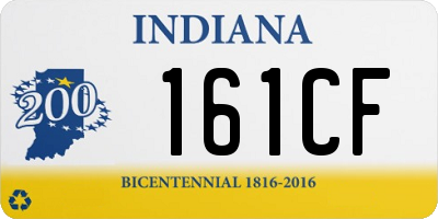 IN license plate 161CF