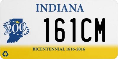 IN license plate 161CM