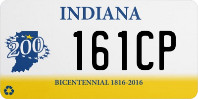 IN license plate 161CP