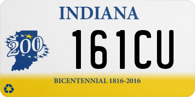 IN license plate 161CU