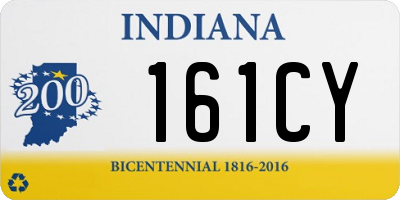 IN license plate 161CY